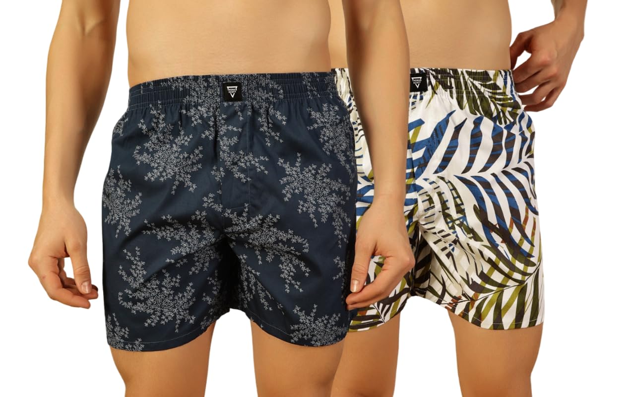 Men's Cotton Printed Regular Boxer Shorts(Pack of 2)-image-2