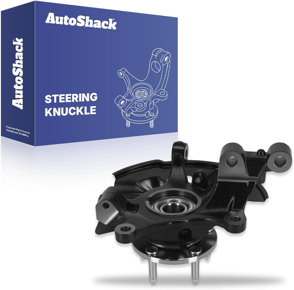 AutoShack Front Loaded Steering Knuckle and Wheel Hub Bearing Assembly - Passenger Side for Ford, Edge 2007-2010, AWD FWD V6 3.5L - with ABS