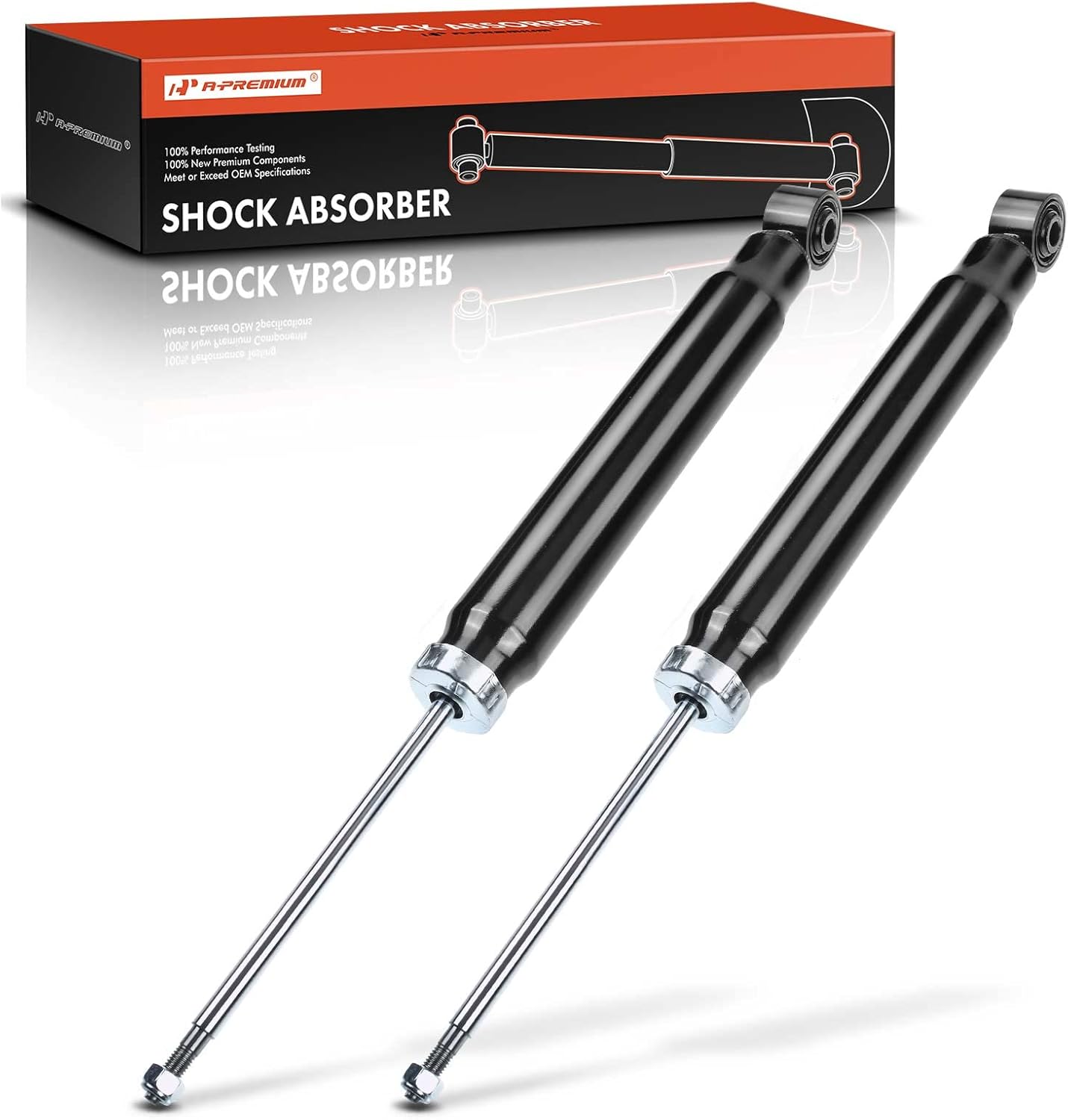 A-Premium Rear Suspension Shock Strut Absorbers Compatible with Audi Q5 2009-2017, 2-PC Set