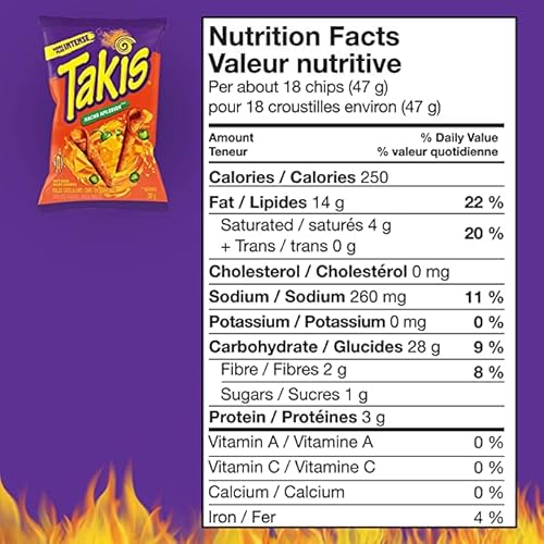 Takis Zesty Nacho Cheese Rolled Tortilla Chips 280G/9.8Oz (Pack Of 2) Shipped From Canada #TOP4