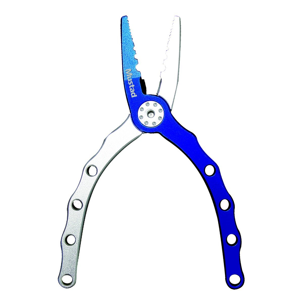 Buy Mustad Aluminium Fishing Pliers Curved Nose Scissors Braid Cutters