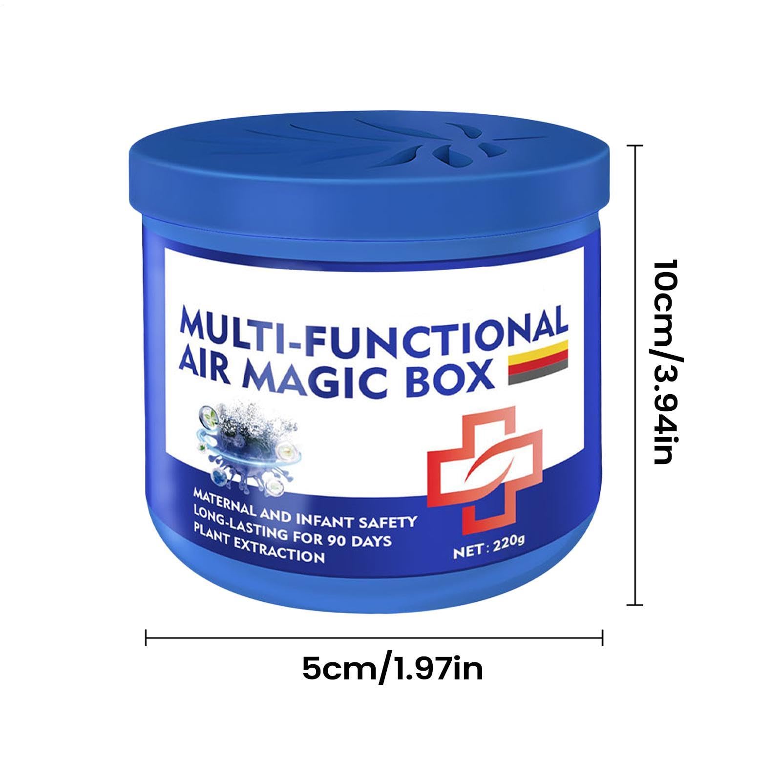 Pojemnik kurz - automatyczny oczyszczacz powietrza Magic Box 220 g | D?ugotrwa?y ?rodek czyszcz?cy z wyci?giem do domu, salonu, sypialni, kuchni i biura, 2 sztuki