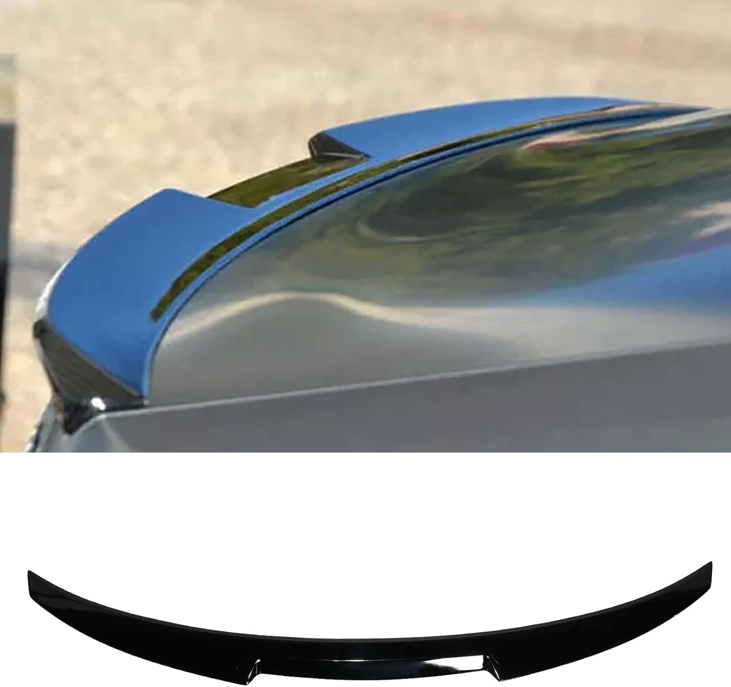 KHK G20 Trunk Spoiler, Gloss Black Car Rear Trunk Tail Spoiler, M4 Style Rear Wing Spoiler Fits for 2019-2024 BMW G20 3 Series 330i M340i and G80 M3 All Models 2020 2021 2022 2023