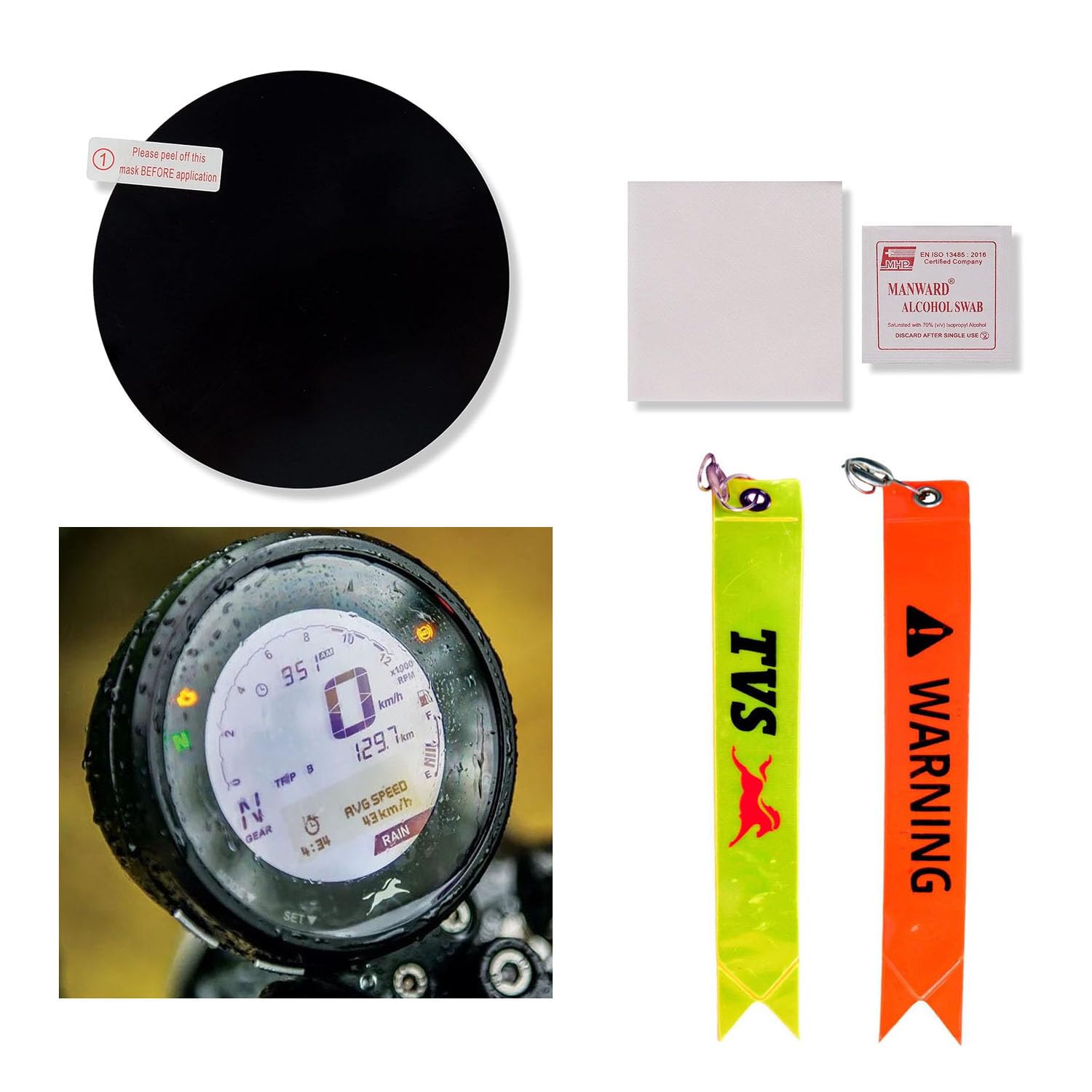 R.J.VON - Bike Speedometer Screen Guard with TVS key Tag For - TVS Ronin 225 Screen Guard (B0CSGBJVJN) Amazon Price History, Amazon Price Tracker