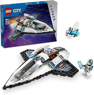 City Interstellar Spaceship Toy Set, Outer Space Building Toys for 6 Plus Year Old boys, Girls & Kids, With Astronaut Minifigure for Imaginative Play, Birthday Gift Idea 60430