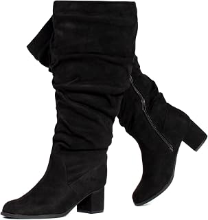 RF ROOM OF FASHION Women's Wide Calf Wide Width Chunky Heel Over The Knee Boots - Plus Size Friendly Price In India