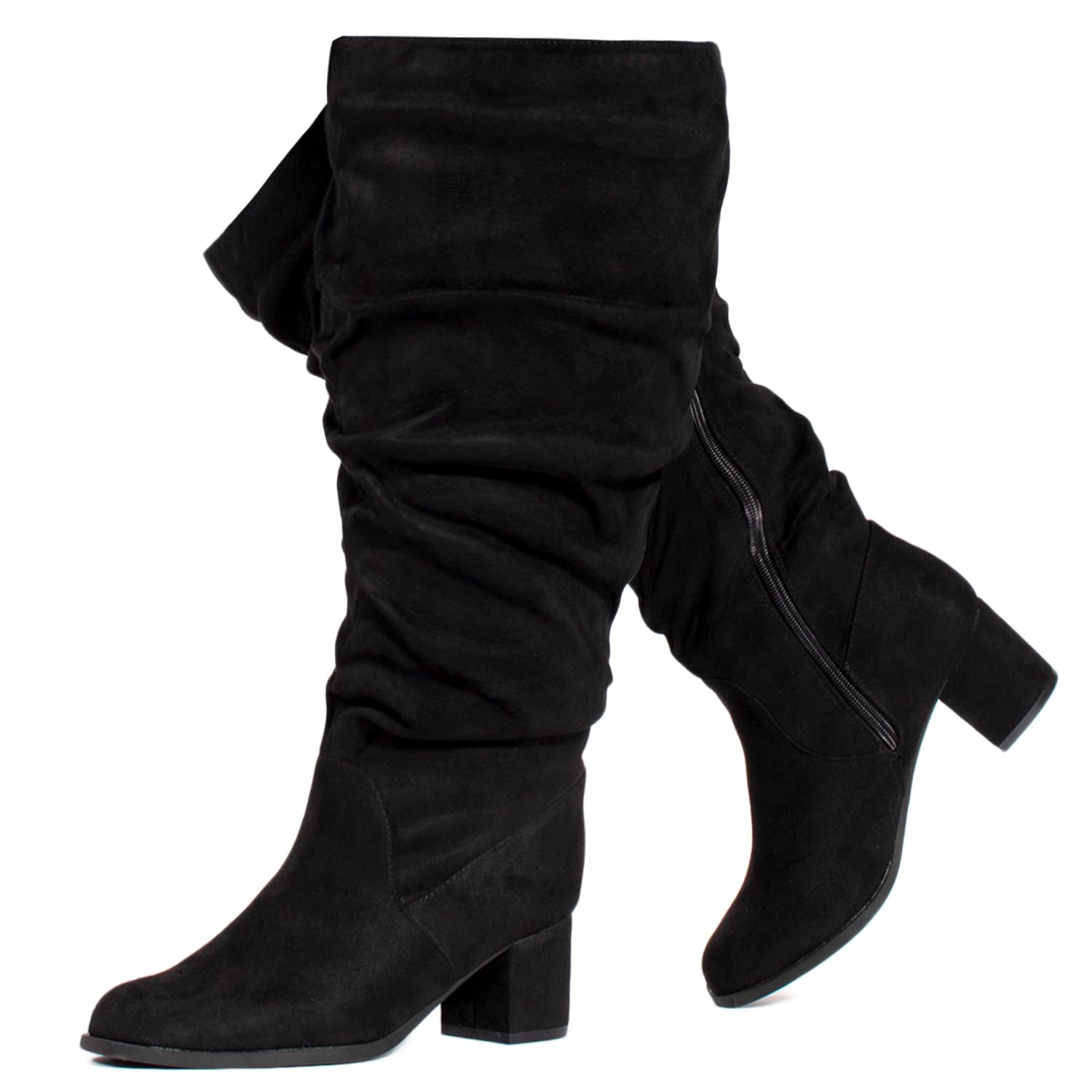 RF ROOM OF FASHION Women's Wide Calf Wide Width Chunky Heel Over The Knee Boots - Plus Size Friendly - Review, Price and Buying Guide