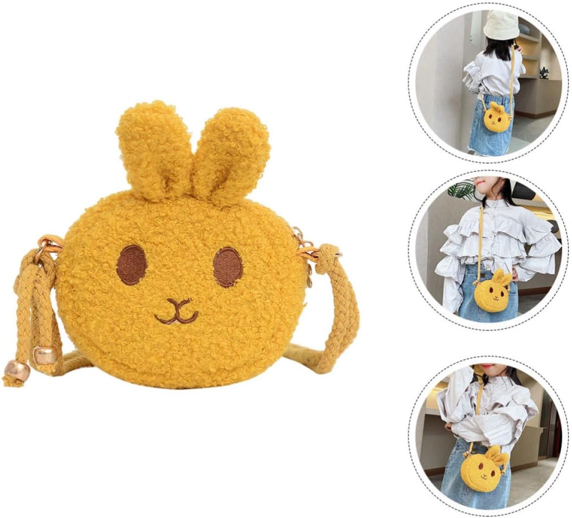 Cartoon Rabbit Coin Purse Velvet Pouch for Daily Use