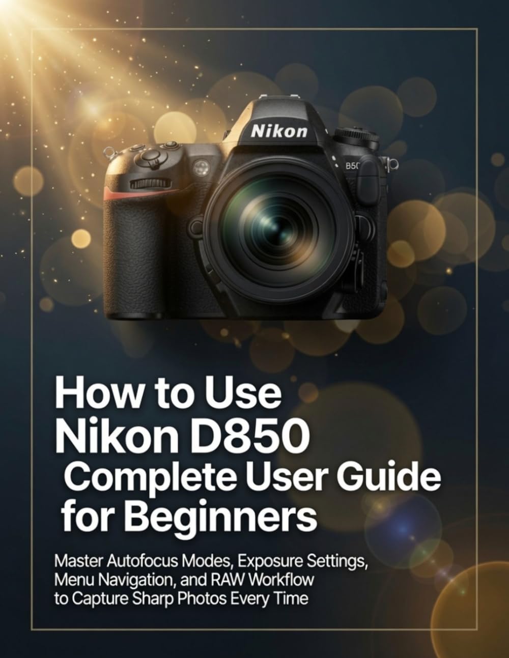 How to Use Nikon D850: Complete User Guide for Beginners: Master Autofocus Modes, Exposure Settings, Menu Navigation, and RAW Workflow to Capture Sharp Photos Every Time