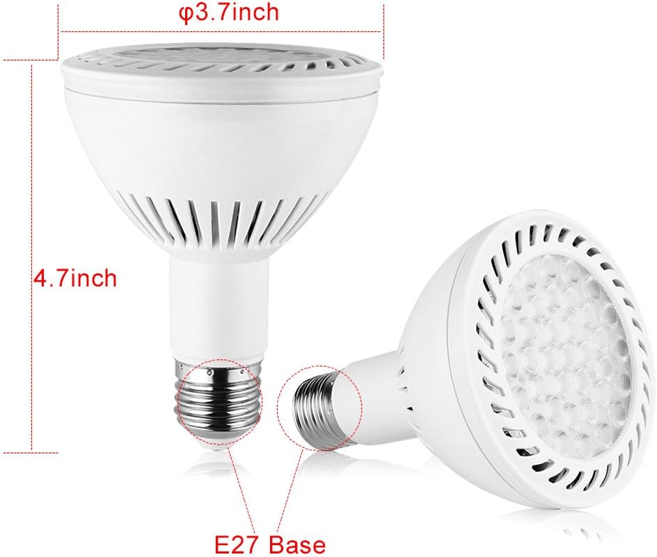 MIFXIN PAR30 LED Bulb 36W Spot Light Bulb, 3000K Warm White 3200lm Not Dimmable 25 Beam Angle E27 Base Spotlight Bulb