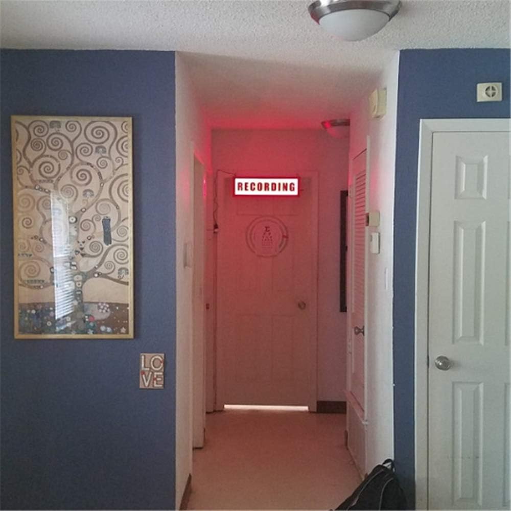 Studio LED Light, Wall Hanging Neon Illuminated Sign, Battery or USB Powered, Personalized Multiple Dynamic Lighting Modes, for Studio, Recording Radio, Live Advertising, Theater