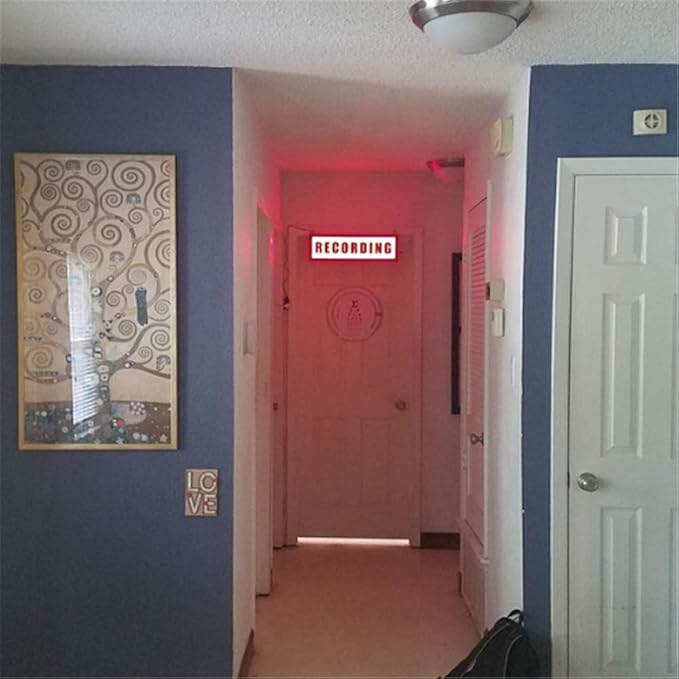 ZHXJXJ Studio Lamp, LED Recording Sign with Remote Control, Battery or USB Powered, Personalized Multiple Dynamic Lighting Modes, for Studio, Recording Radio, Live Advertising, Theater, Home Decor photo 2