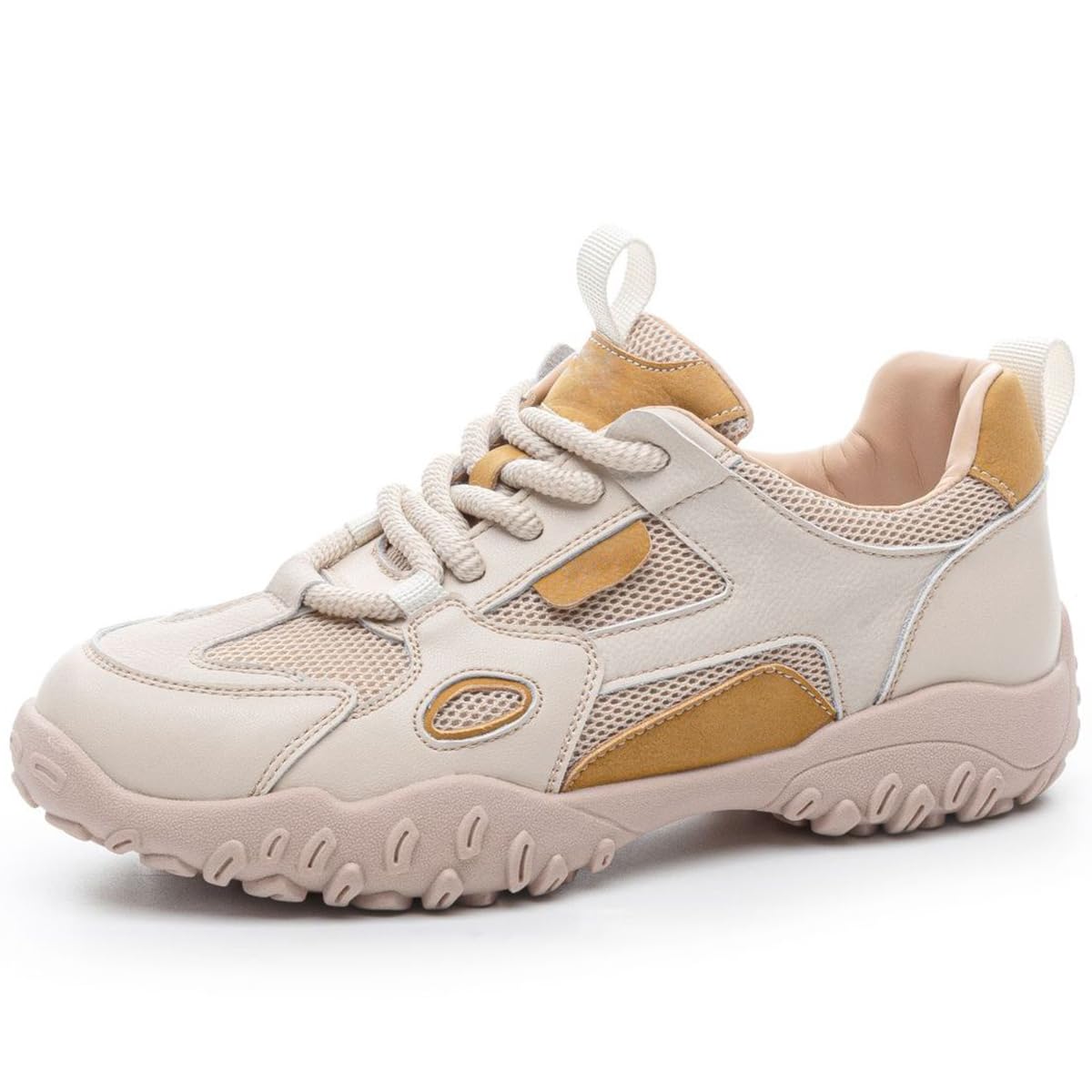 Zapatillas Mujer Punta Redonda Cordones Malla Ligeras Casuales Viaje Campus Vacaciones Caminata Exterior