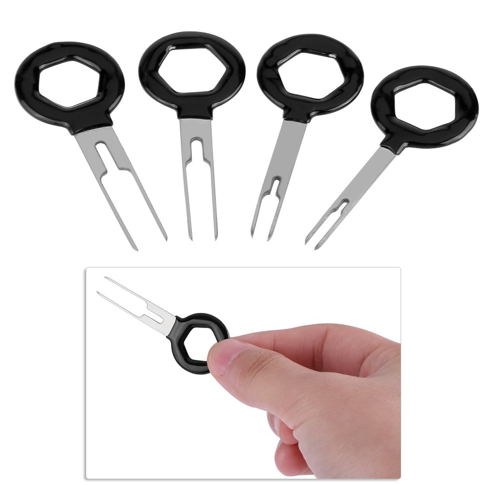 11 Pcs/Set Auto Car Terminal Removal Tool Plug Circuit Board Wire Harness Terminal Extraction Pick Connector Crimp Pin Back Needle Remove Set