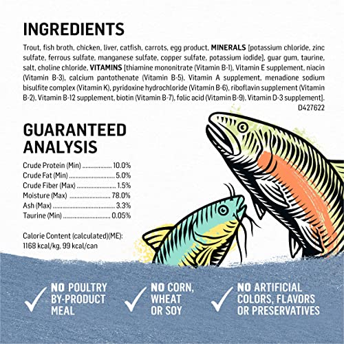 Purina Beyond Grain Free Wet Cat Food Trout And Catfish Recipe Pate Cat Food - (12) 3 Oz. Cans #TOP4