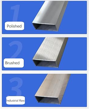 Stainless Steel Square Tubing Tube 25mm x 25mm x 1.2mm x 100mm, 1 x 1 x 1/20 x 3.94 Long, 2 Pack 304 SS Square Tubings 1.2mm Thickness Polished Finished from Bopaodao