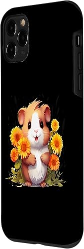 Miniatura 26 de iPhone 12 mini Guinea Pig with Flowers for a Guinea pig Lover Case