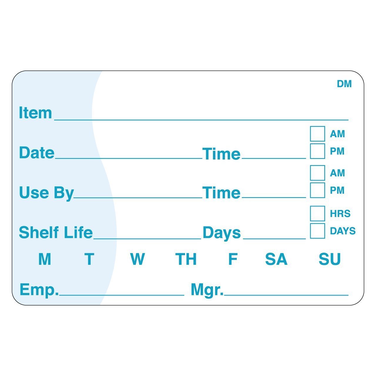 DayMark Shelf Life/Use By Dissolvable Label, 2" x 3" (Roll of 250)