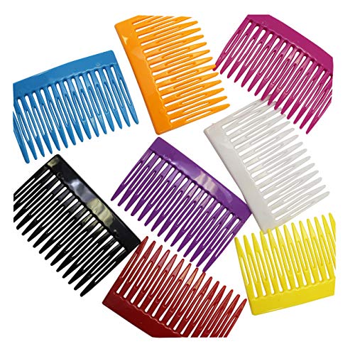 3 Inch Plastic Hair Combs – 8 Pack – Side Combs - Durable Basic 3 Inch Plastic Hair Combs – Assorted Colors – Unisex – Hair Accessories By CoverYourHair