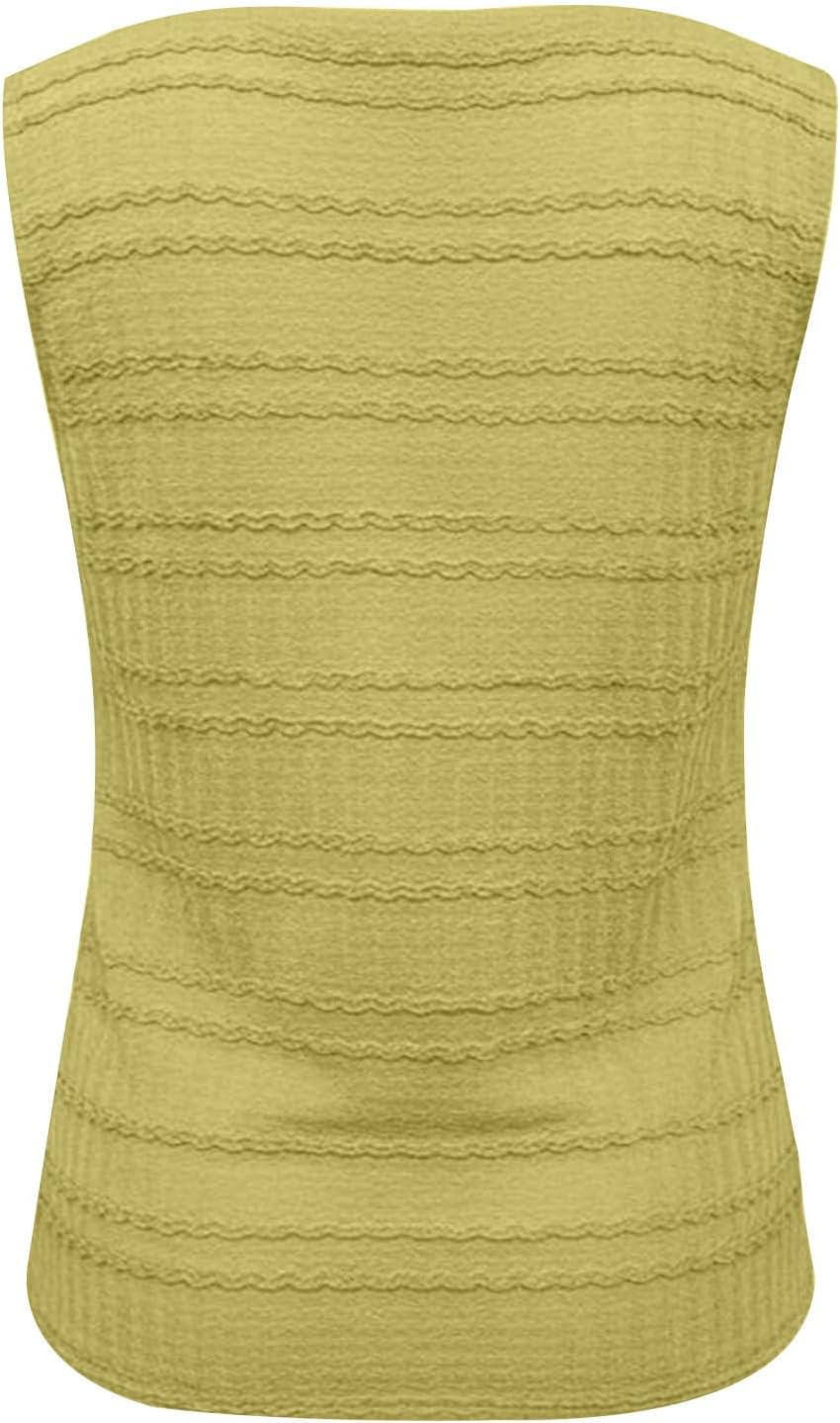 Womens Tank Tops Loose Fit Casual Fashion Summer Button Down Pleated Square Neck Sleeveless Blouses Holiday Vacation