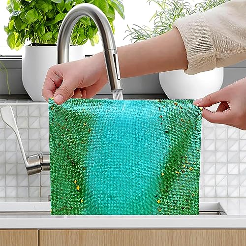 Image of Cleaning Cloths Reusable Lint Free Towels Washable Strong Water and Oil Absorption Microfiber Rags Multi-Purpose Towel for Kitchen, Dish, Housekeeping, Window, Car.(Multi Color, 20PCS)
