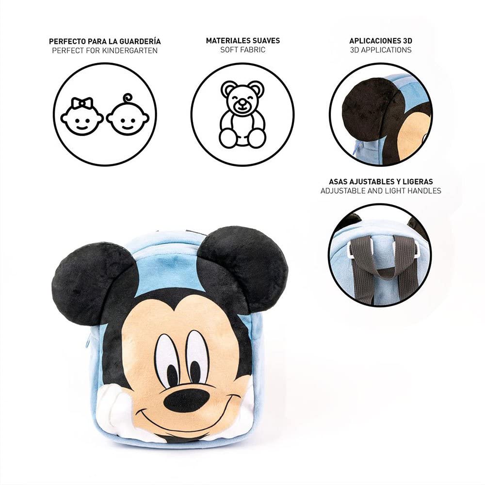 Mochila peluche Mickey Disney 22cm