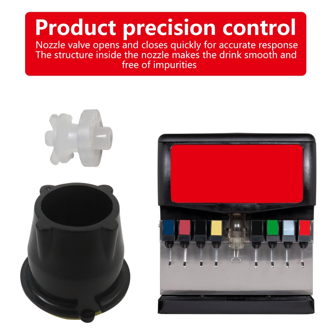 4Pcs LEV 3.0 Soda Coke Valve Nozzle Part 28545 + 4Pcs Diffuser Internal Mixer Part 28368 Soda Maker Parts for Juice Dispensers, Carbonated Beverage Dispensers, Cola Dispensers US S hip