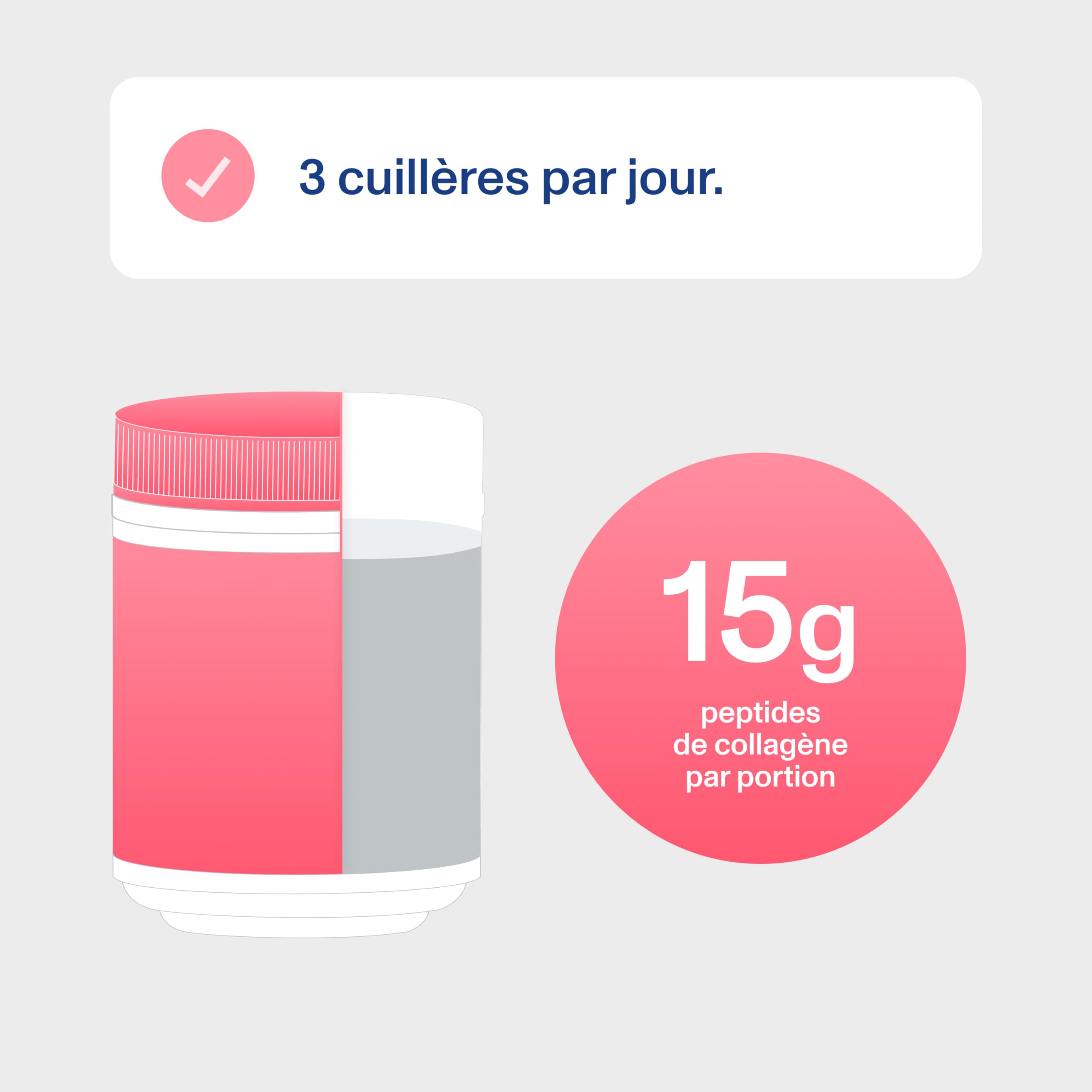 Vital Proteins Beauty Collagen 271g, Collagène Bovin Hydrolysé avec Acide Hyaluronique, Biotine, Poudre pour Peau, Cheveux, Ongles, 15g de collagène par portion, Goût Fraise Citron