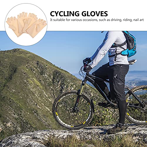 DOITOOL 2 pares de luvas de proteção UV, comprimento do pulso, luvas unissex sem dedos para dirigir