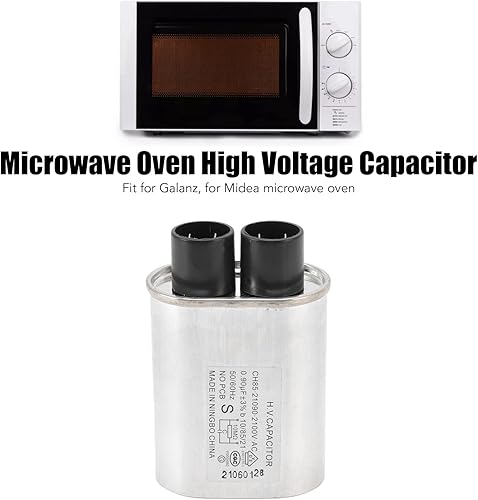 Miniatura 4 de Horno de microondas universal Condensador de alto voltaje Acero inoxidable 0.9UF Reemplazo del condensador de alto voltaje para Galanz para Midea