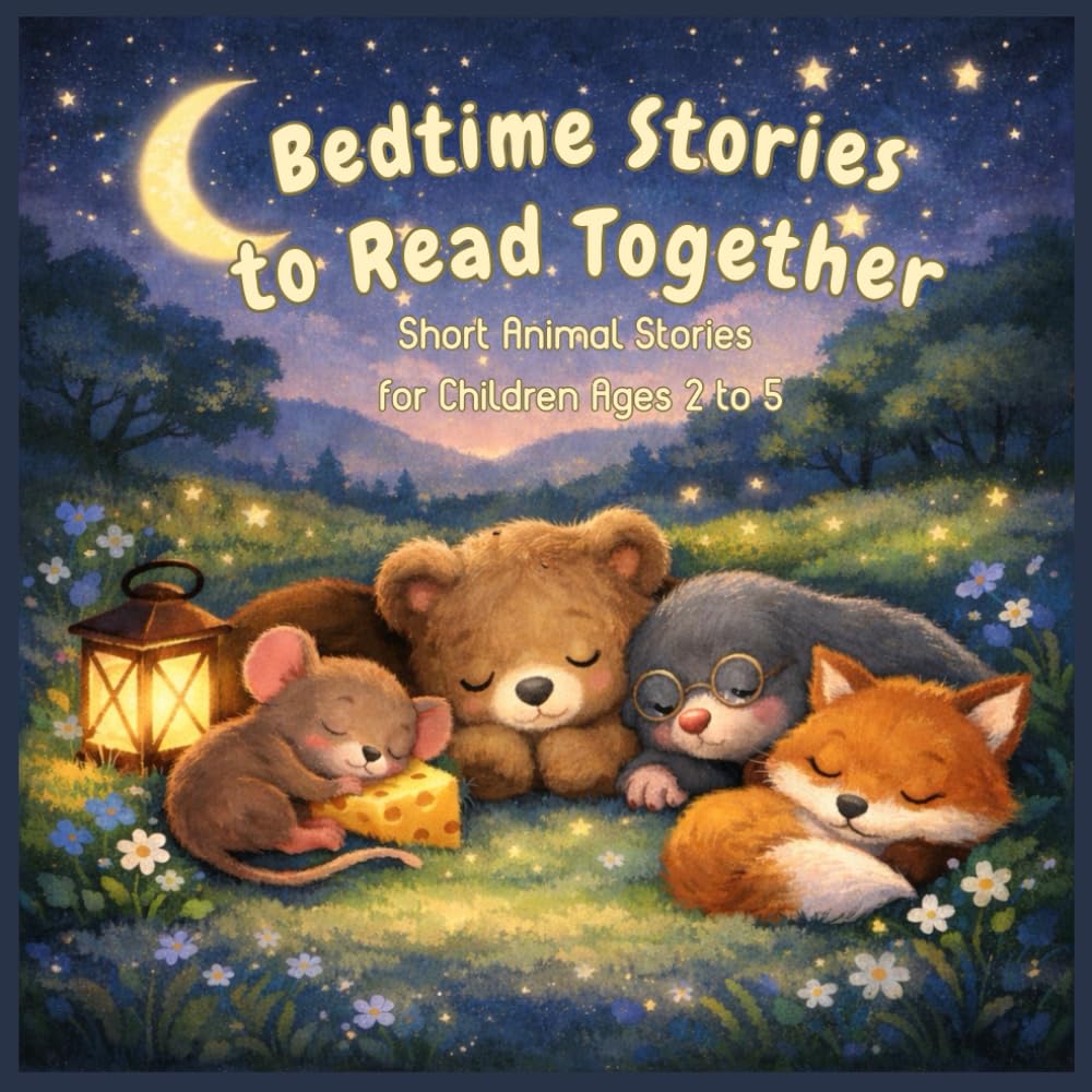 Bedtime Stories to Read Together: Short Animal Stories for Children Ages 2 to 5, 5-Minute Stories with Colorful Illustrations