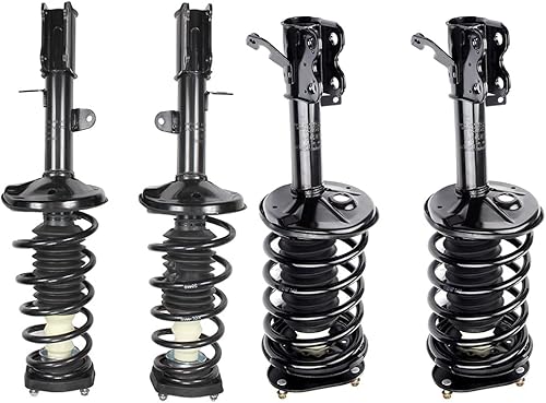 ECCPP Amortiguador completo de resorte delantero y trasero, apto para 1998-2002 para Chevrolet Prizm, 1993-2002 para Toyota Corolla, juego de 4