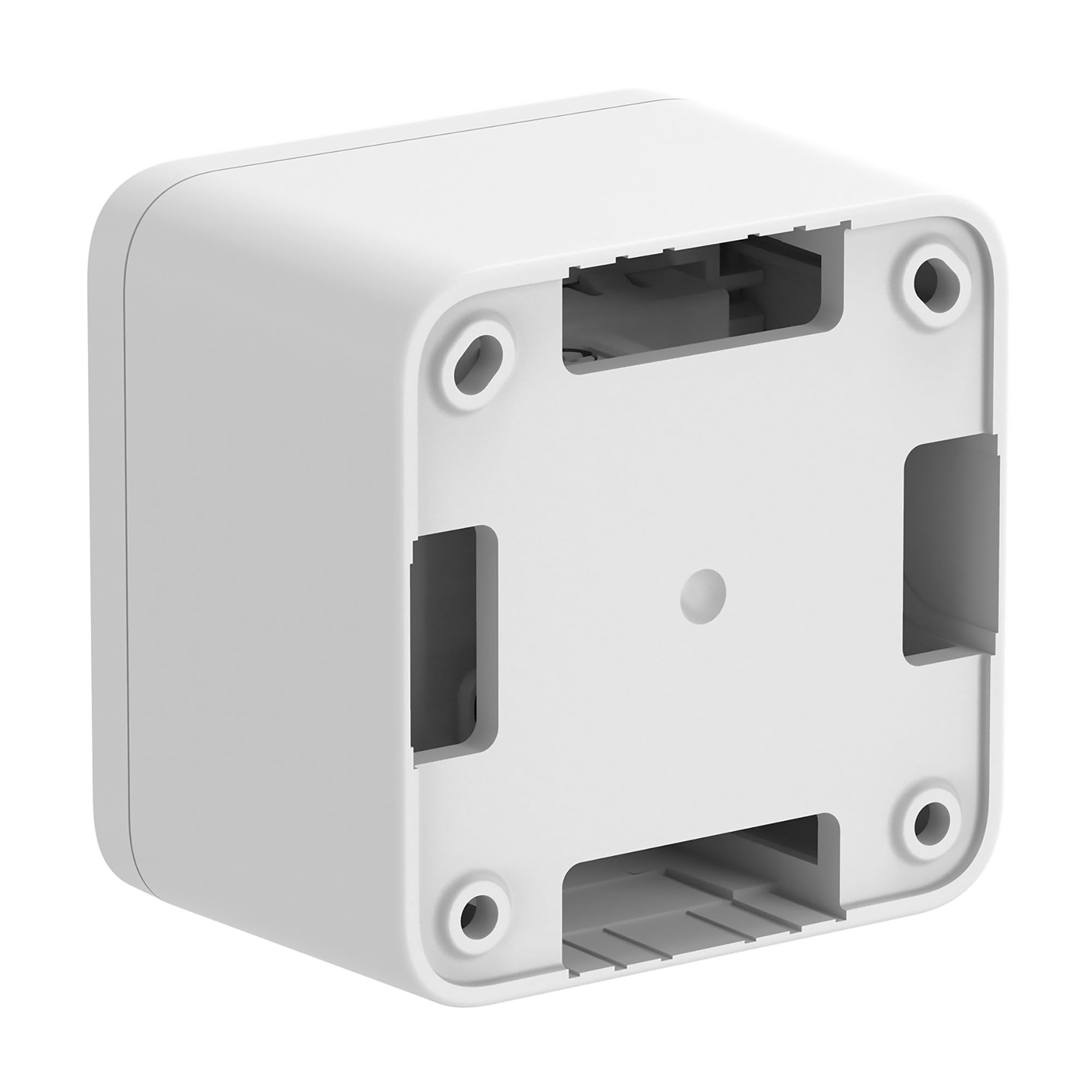 Electraline 60472 Contenitore da superficie FIXA con presa P40 (Schuko+10/16A), Bianco, IP40, compatibile per installazione con tubo rigido e canalina