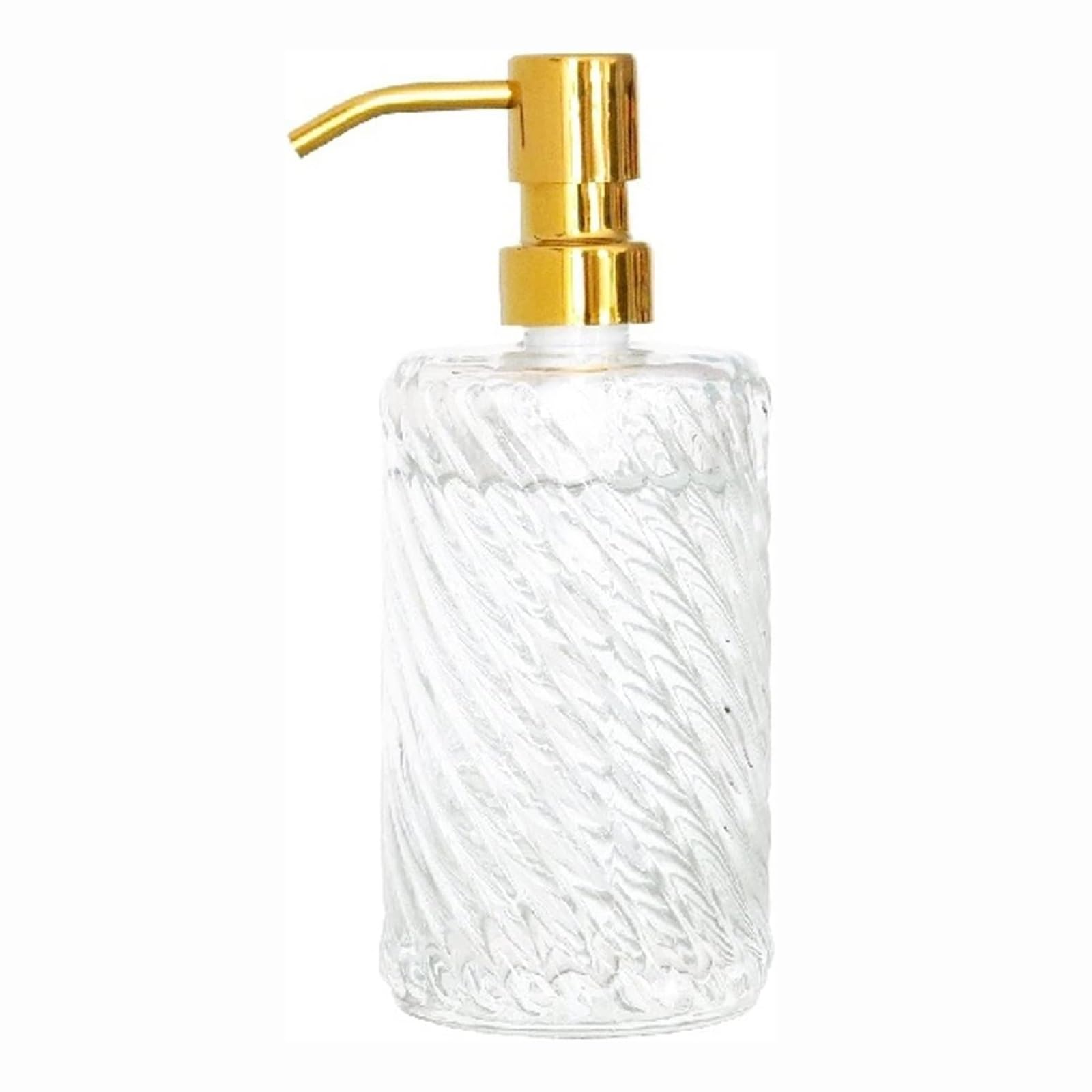Kxaoxgrc B Glass Soap Lotion Dispenser Set, Clear Glass Soap Dispenser With Rust Proof Pump Labels For Kitchen Athroom(B)