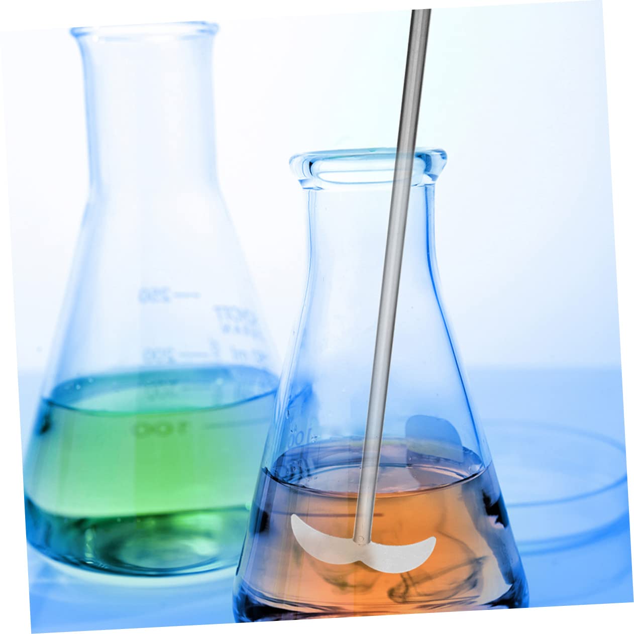 STOBAZA 2pcs Stainless Steel Stirring Paddle Toy Traffic Signs Stirrer Mixer Shaft Chemistry Experimental Stirrer Drink Stirrer Electric Beverages Agriculture Labs Stir Sticks Silver