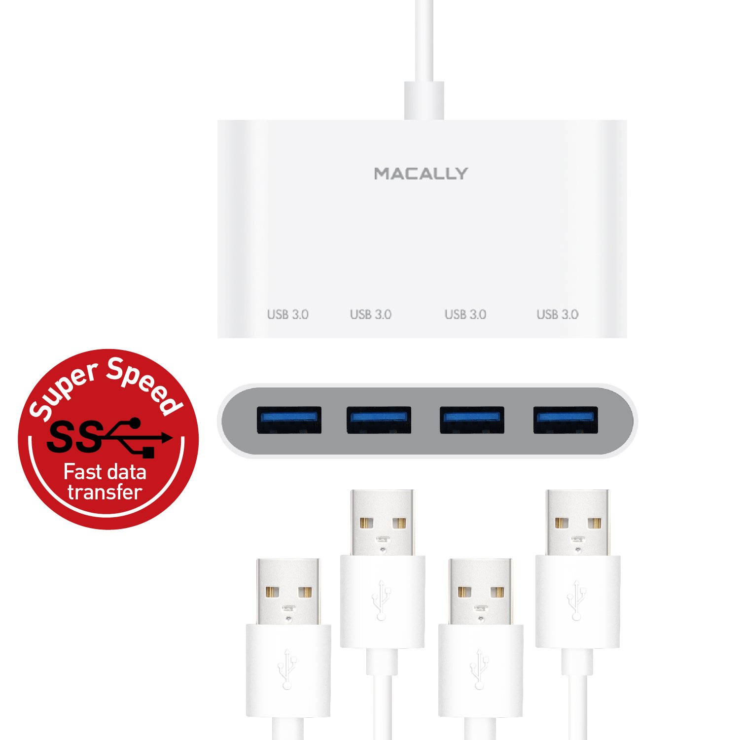 Belkin CONNECT Hub da USB-C™ a 4 porte USB-C, adattatore multiporta con