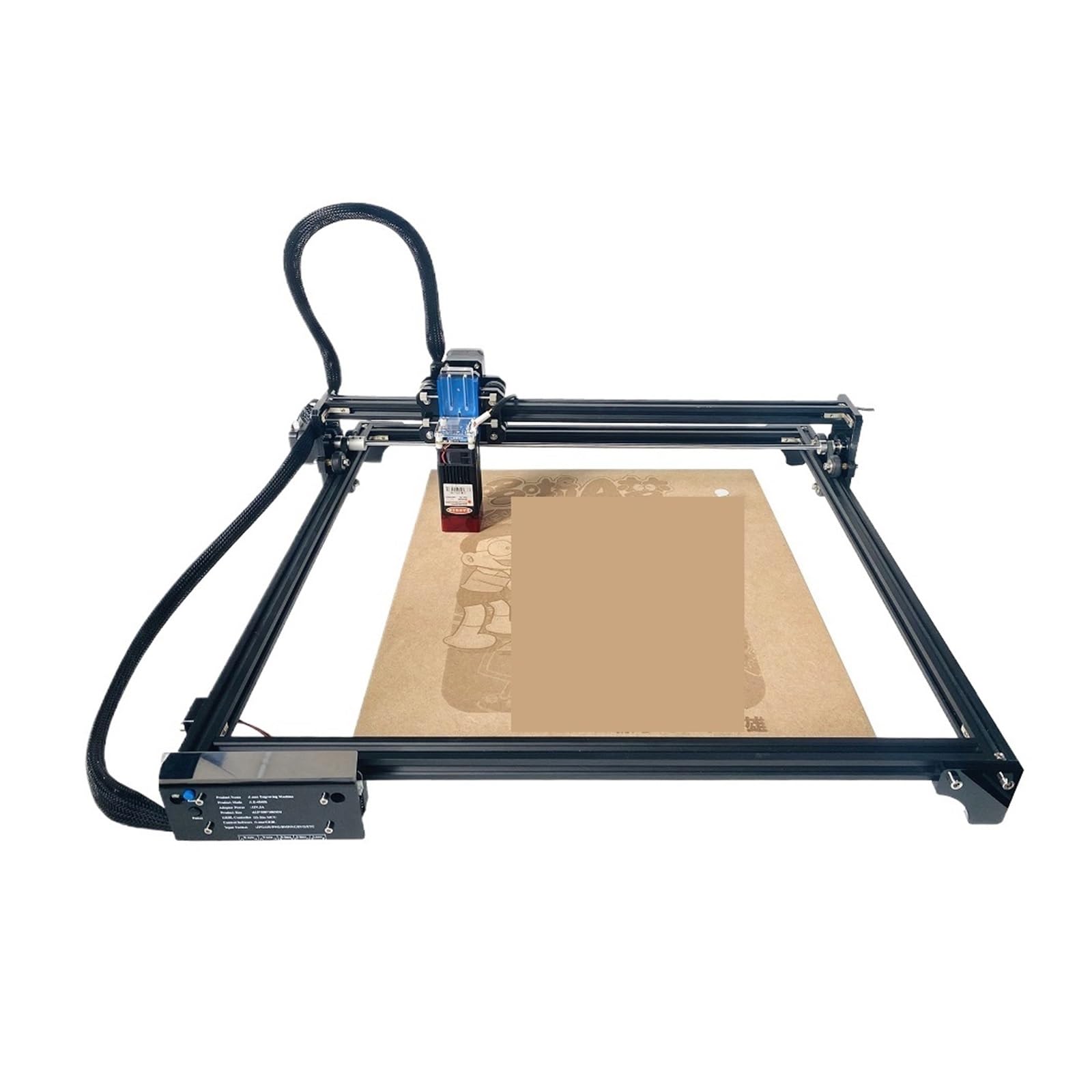 Laser Engraver, Set Di Incisori Laser Fai-da-te Touch Screen Offline Con Pompa Ad Aria A Rulli Rotanti Per Tavolo Da Lavoro A Nido D'ape,Alta precisione