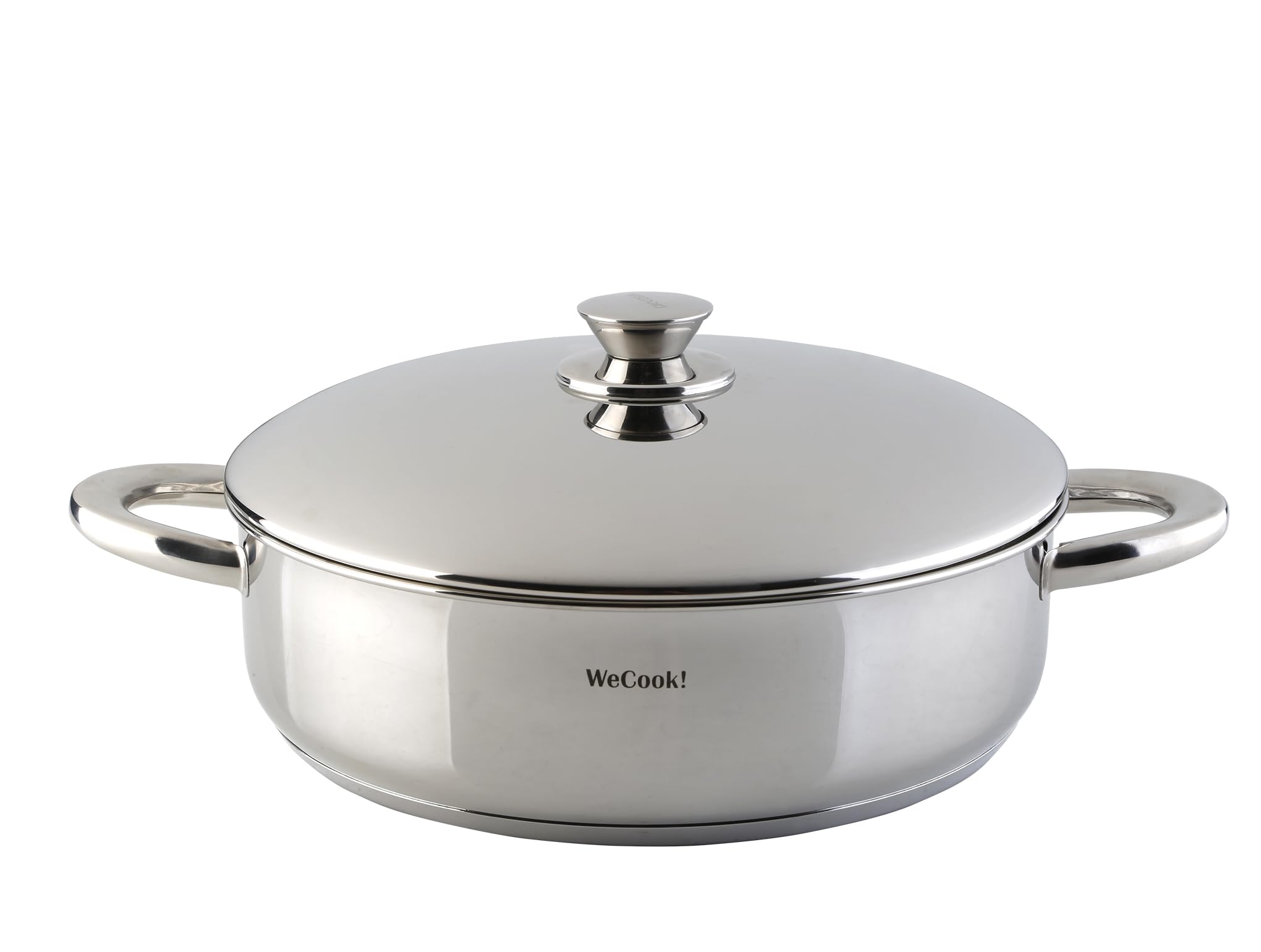 WECOOK! STAINLESS LOW COOKING POT WITH LID 32 cm.