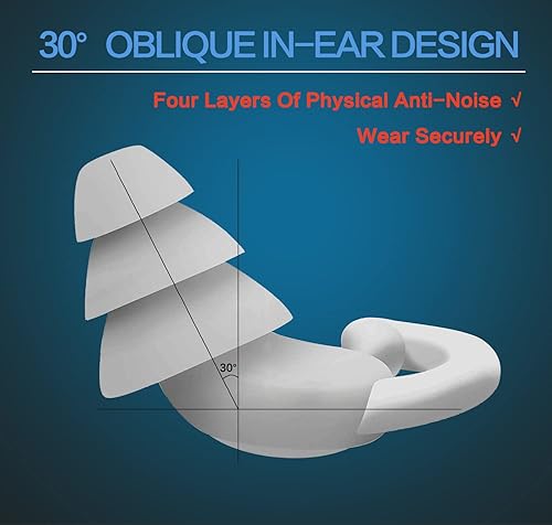 Miniatura 9 de Tapones para los oídos para dormir con cancelación de ruido tapones para los oídos para reducción de ruido protección auditiva lavable para el