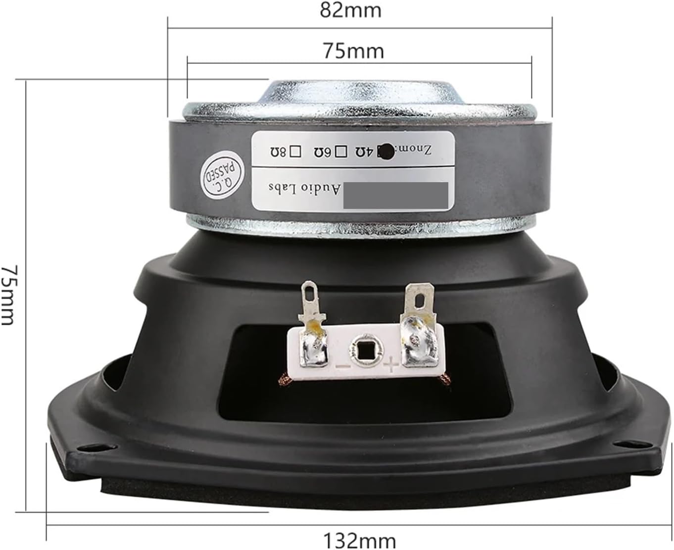 1pc 5.25 Inch Subwoofer Sound Speaker Driver 4/8 Ohm 120W Home Theater HiFi Power Woofer Music Loudspeaker(4 Ohm Speaker)