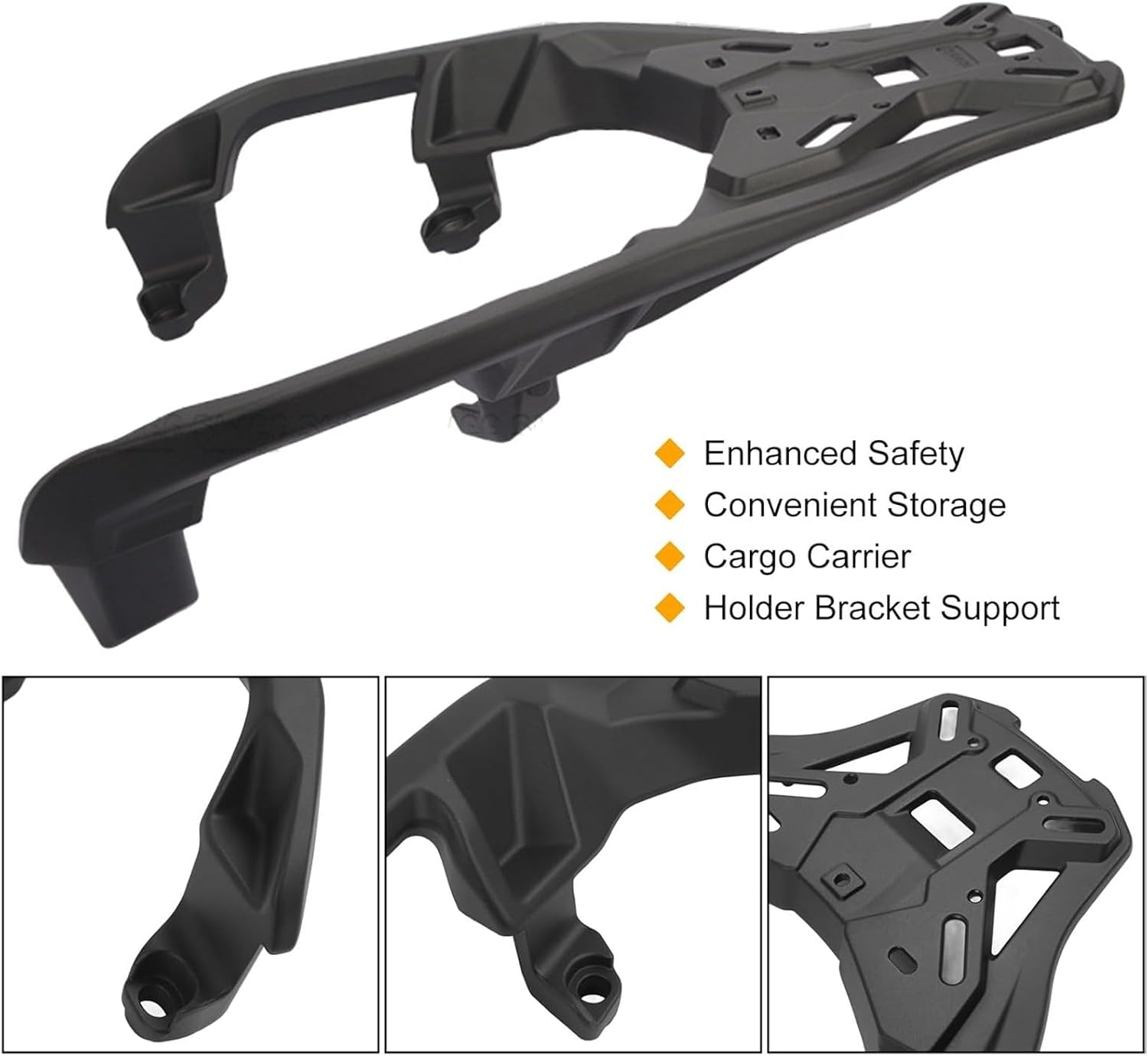 Motorcycle Steel Rear Luggage Rack Support Shelf Compatible with BMW C400GT C400X Longxin VOGE Infinite SR4 MAX 350 Rear Tail Storage Rack Cargo Carrier Bracket Motorbike Accessories