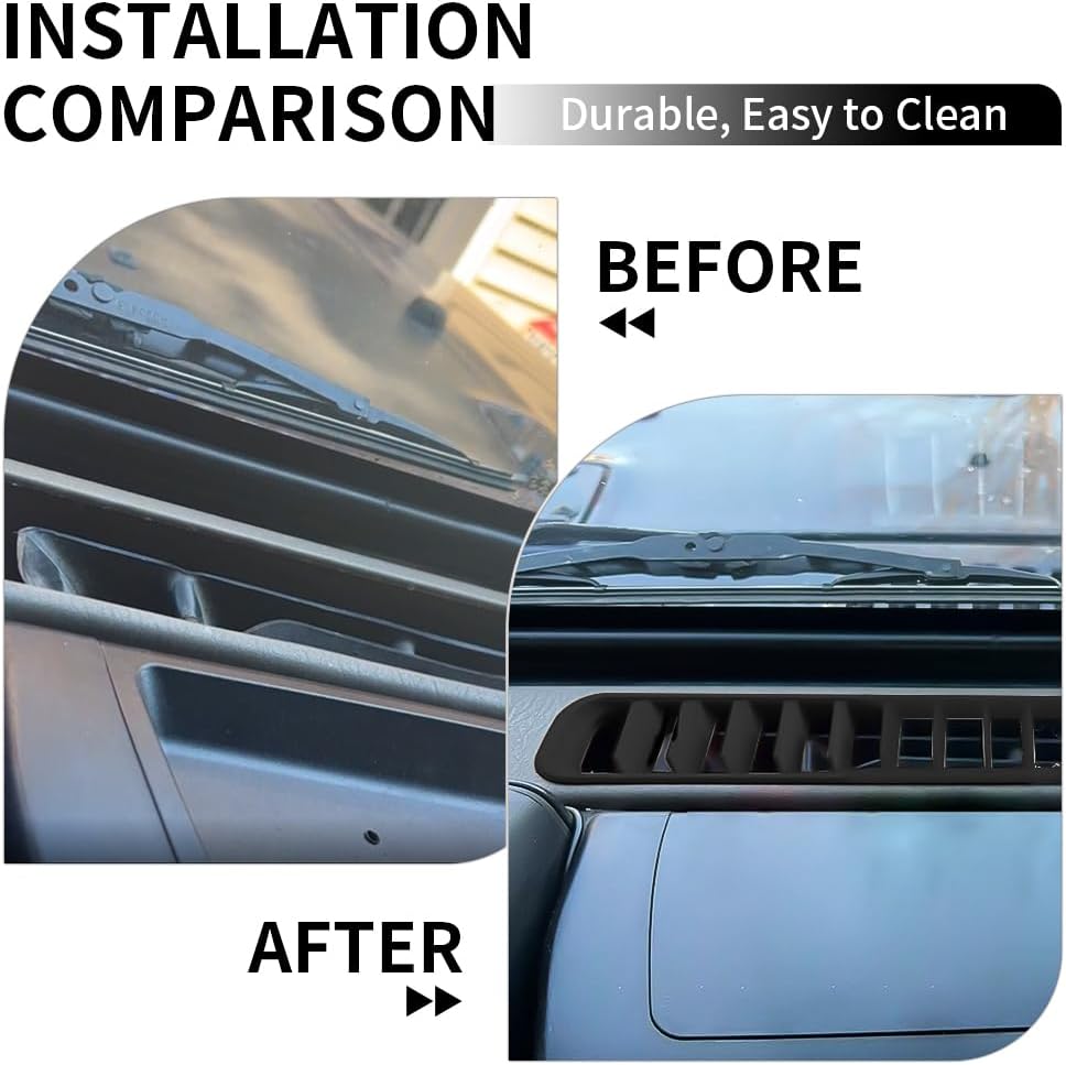 AUTOVIC Dash Dashboard Trim Vent for Defroster Defrost for Jeep Wrangler TJ LJ 1997-2006