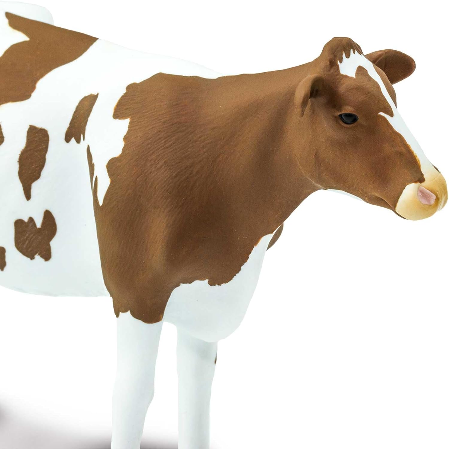 Safari Ltd. Ayrshire Cow Figurine - Lifelike 5.25" Model Figure - Educational Toy for Boys, Girls, and Kids Ages 3+