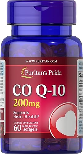 Puritan's Pride Q Sorb Coq-10 200 mg 1 botella 60 cápsulas blandas