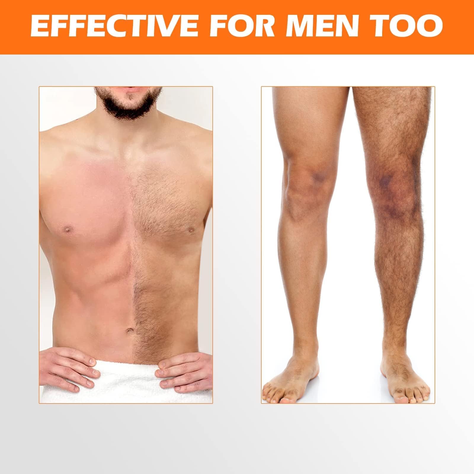 Charmonic Tiras de cera, 100 unidades, tiras de depilación, kit de depilación para cuerpo y cara, kit de depilación en casa para cejas, piernas, bikini, depilación facial para mujeres