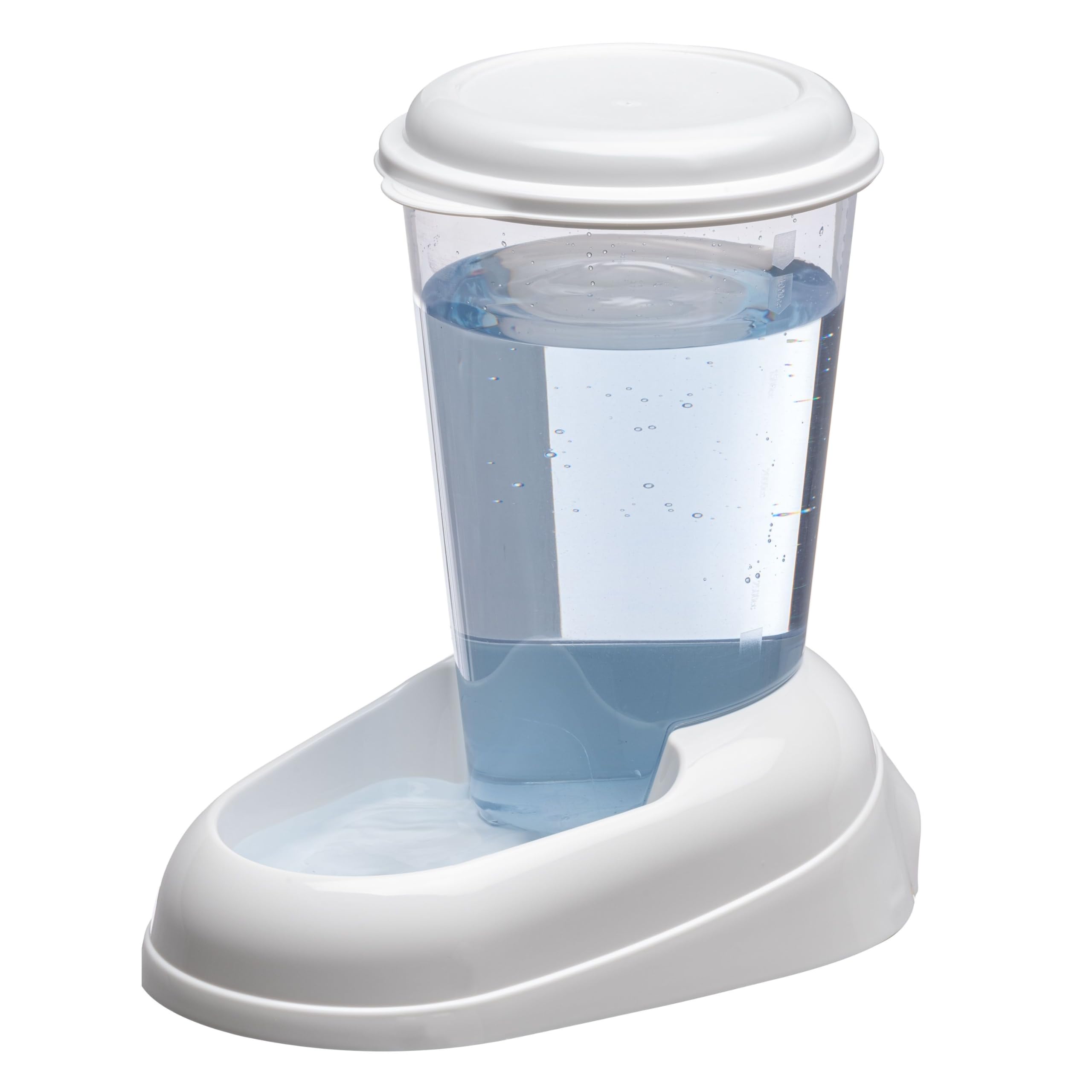 Ferplast Dispensador de Agua para Perro y Gato Nadir Drinker 3 litros para Perro pequeños y medianos, Fondo Antideslizante, 29,2 x 20,2 x h 28,8 cm Blanco