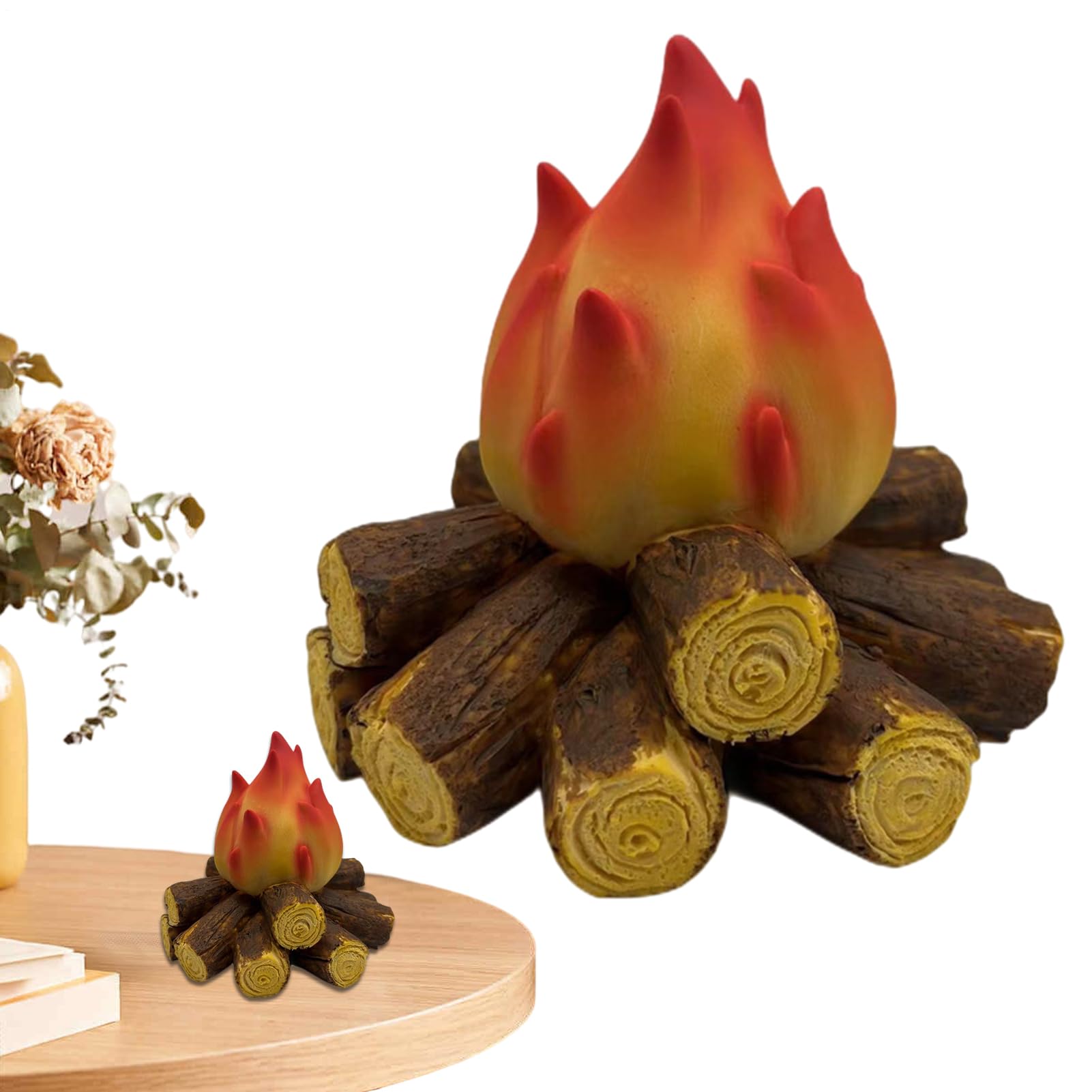 Ceppi di legna da ardere LED in miniatura: fuoco finto luminoso (60 mm x 30 mm) - Italia
