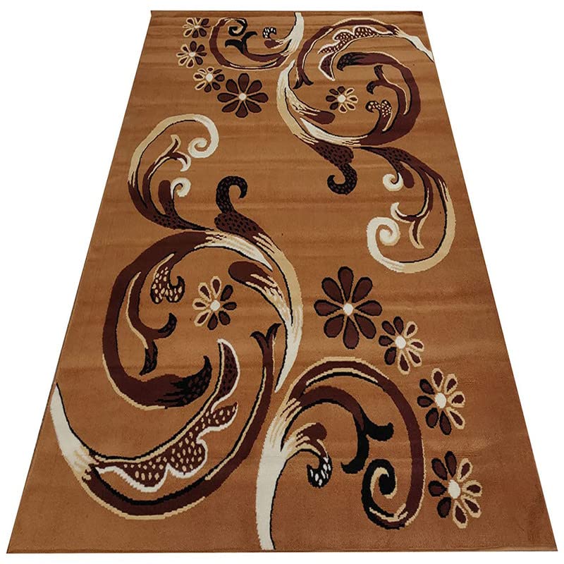 Image of Home Decore Acrylic Carpet for Your Living Room & Drawing Room Aywhere in Your Home (180X240 Yellow Colour)- 6x8 Feet