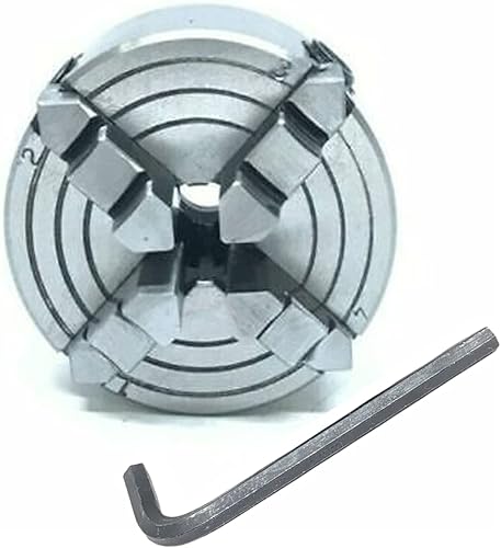 Miniatura 3 de BLUEFOX TOOLS 4 mandíbulas de torno independiente de mandíbula de diámetro 2-14" 2.756 in roscado M14 x 1 mini tornos