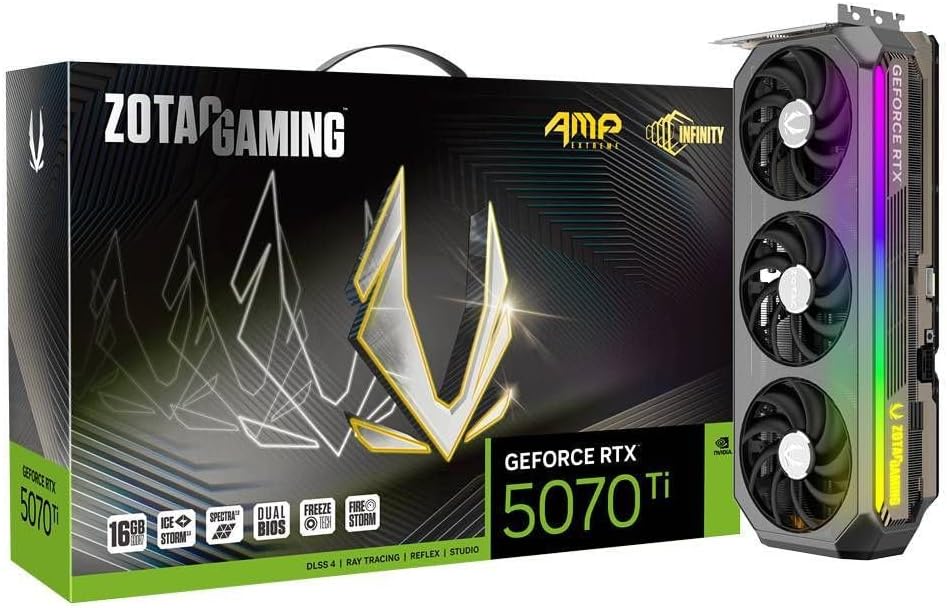 Gaming GeForce RTX 5070 Ti AMP Extreme Infinity NVIDIA 16 GB GDDR7